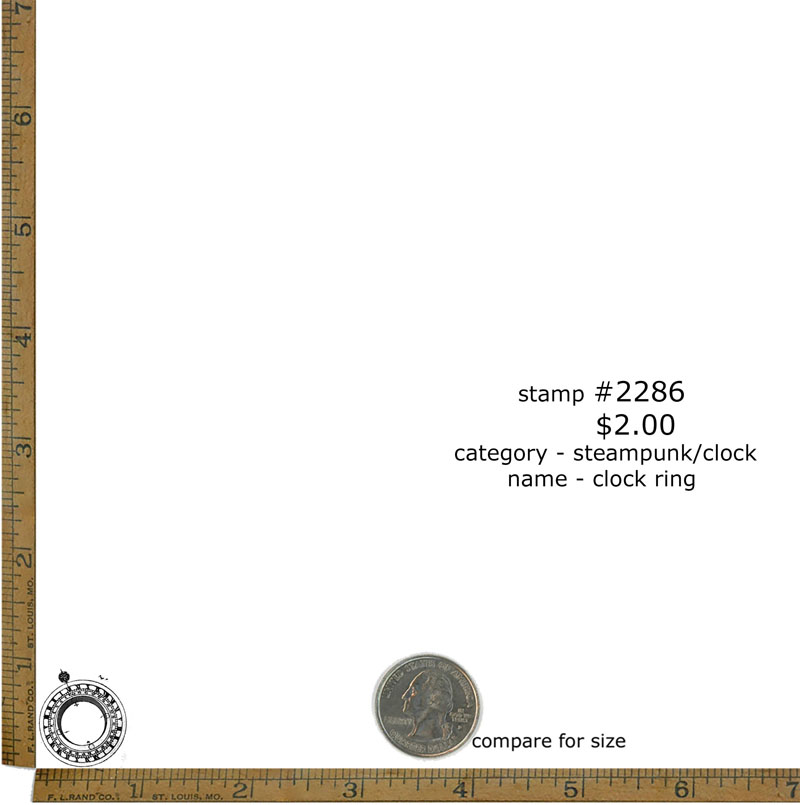 #2286 - Clock Ring - Steampunk/Clock